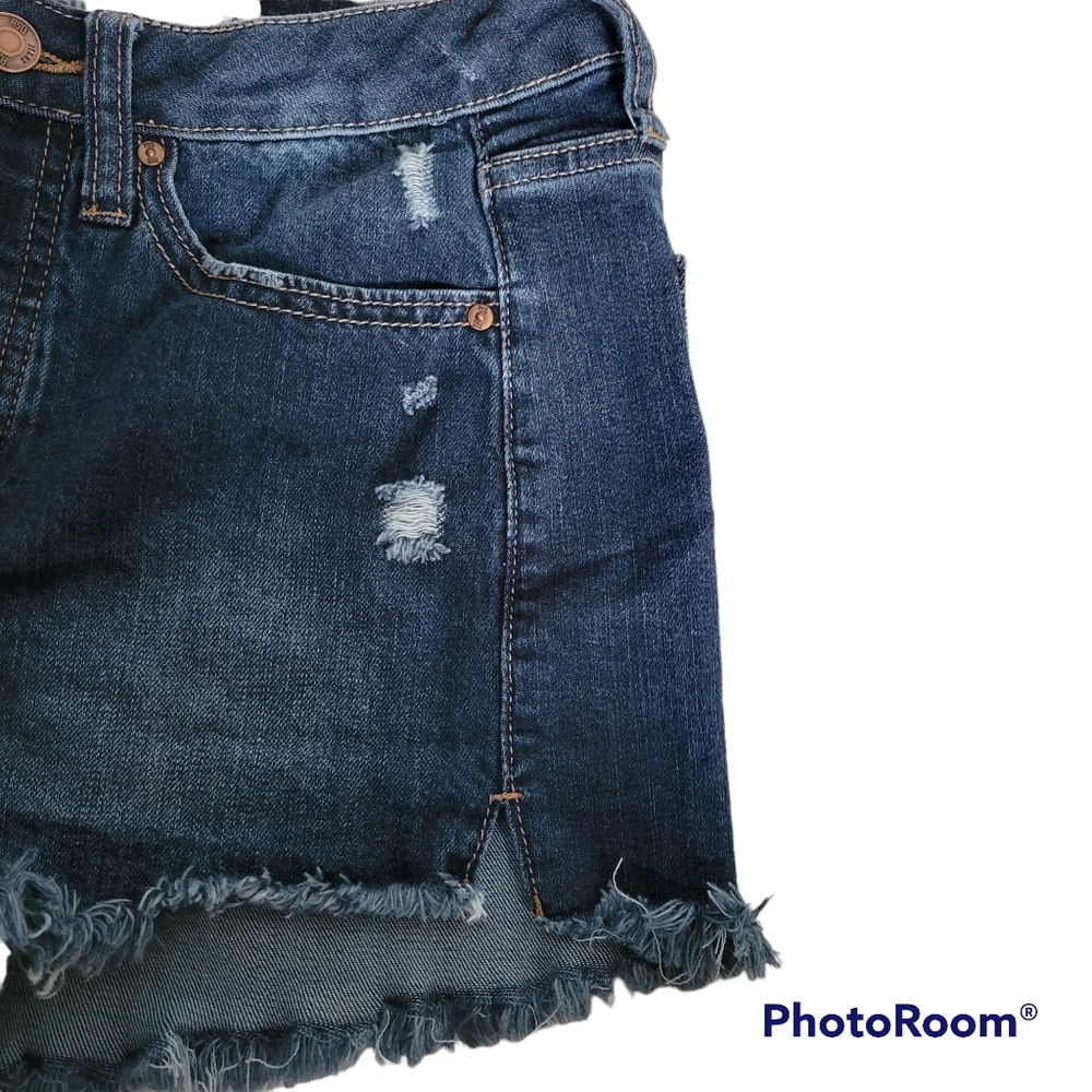 RSQ Womens Mid Rise Button Fly Denim Shorts Size 25 - Picture 3 of 7
